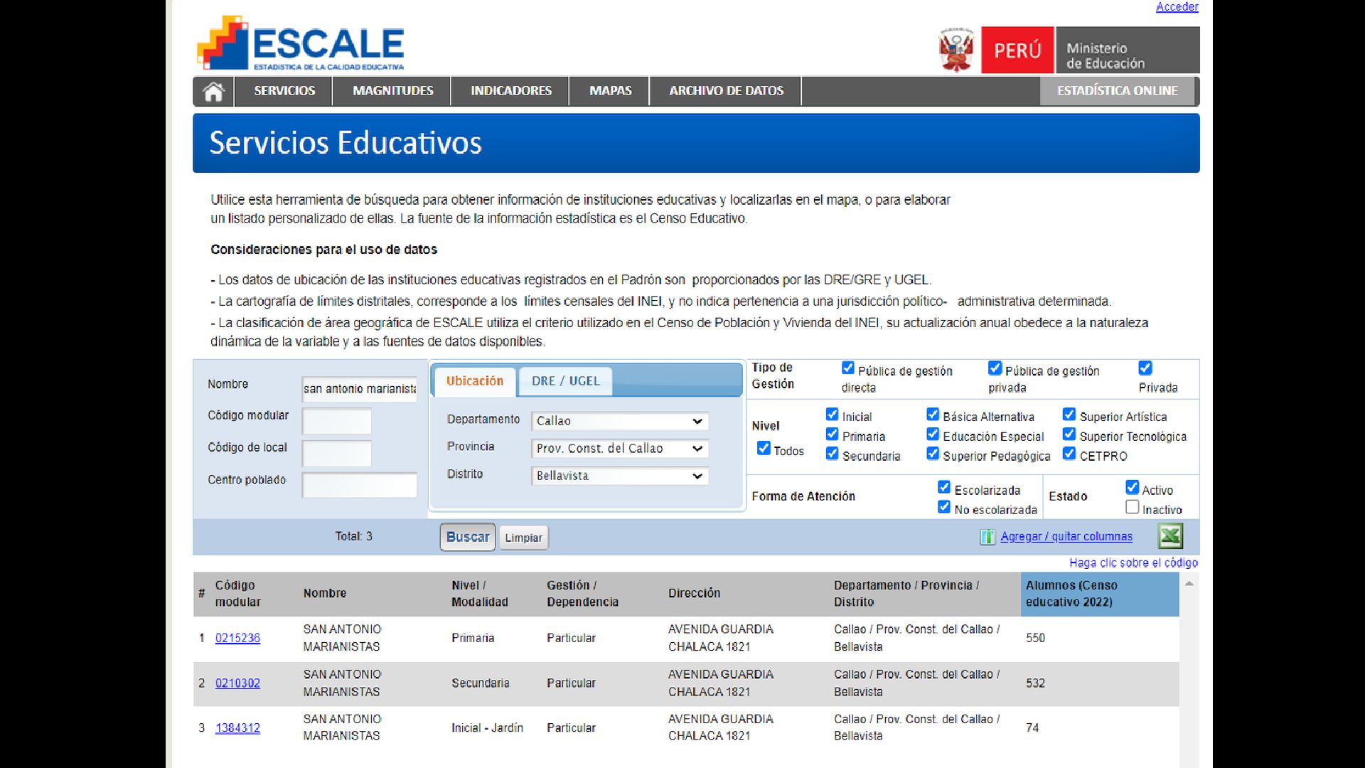 Así Es Como Puedes Saber El Código Modular Del Colegio De Tus Hijos Infobae 0439