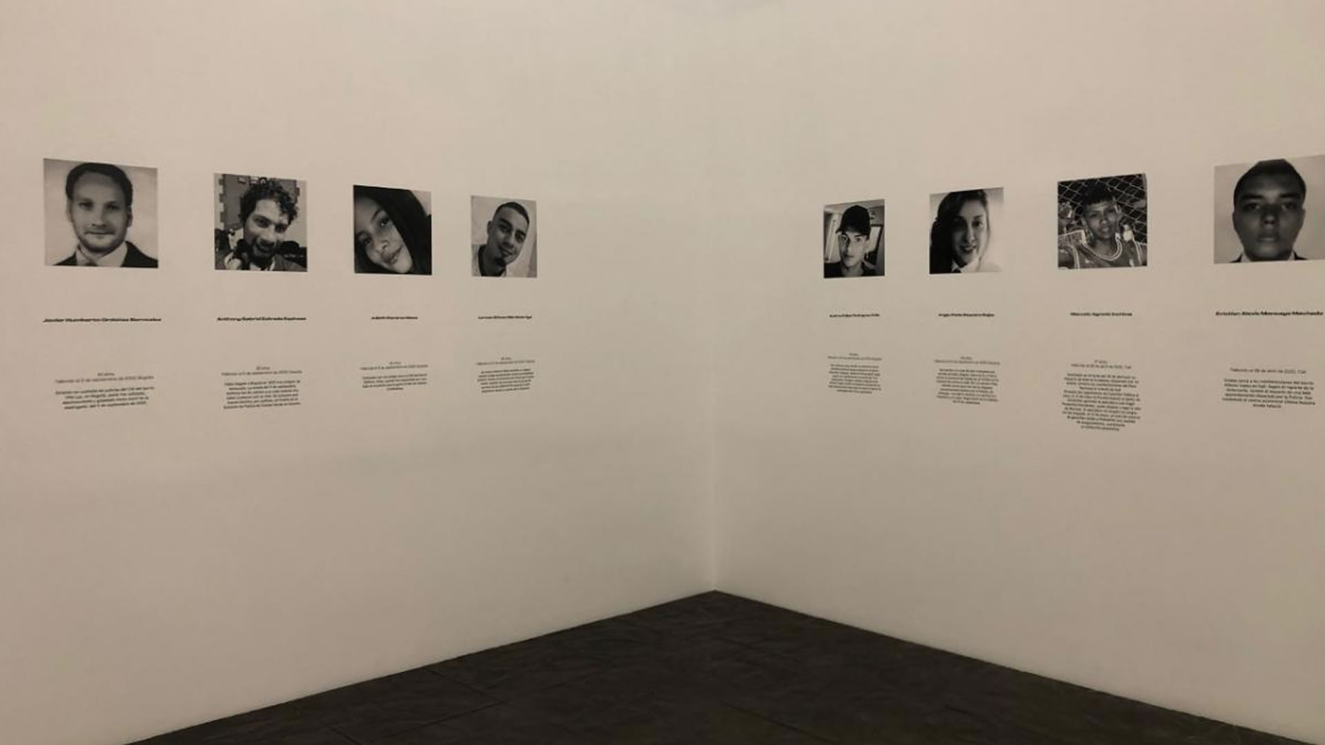 'Vidas Robadas’ es una exposición artística que rinde un homenaje a todas aquellas personas que han perdido la vida en medio de las movilizaciones sociales. Colprensa.