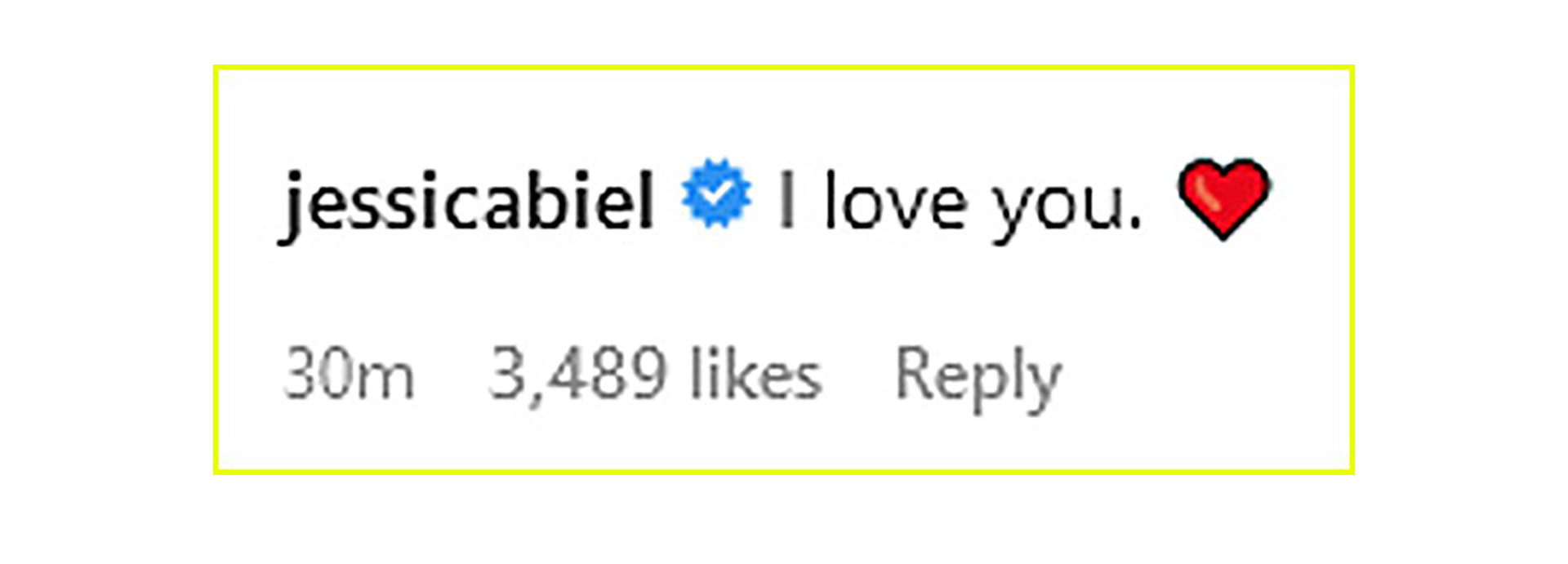 La respuesta de Jessica Biel