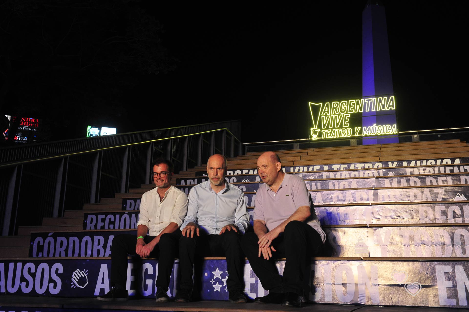 Enrique Avogadro, Horacio Rodríguez Larreta y Carlos Rottemberg 