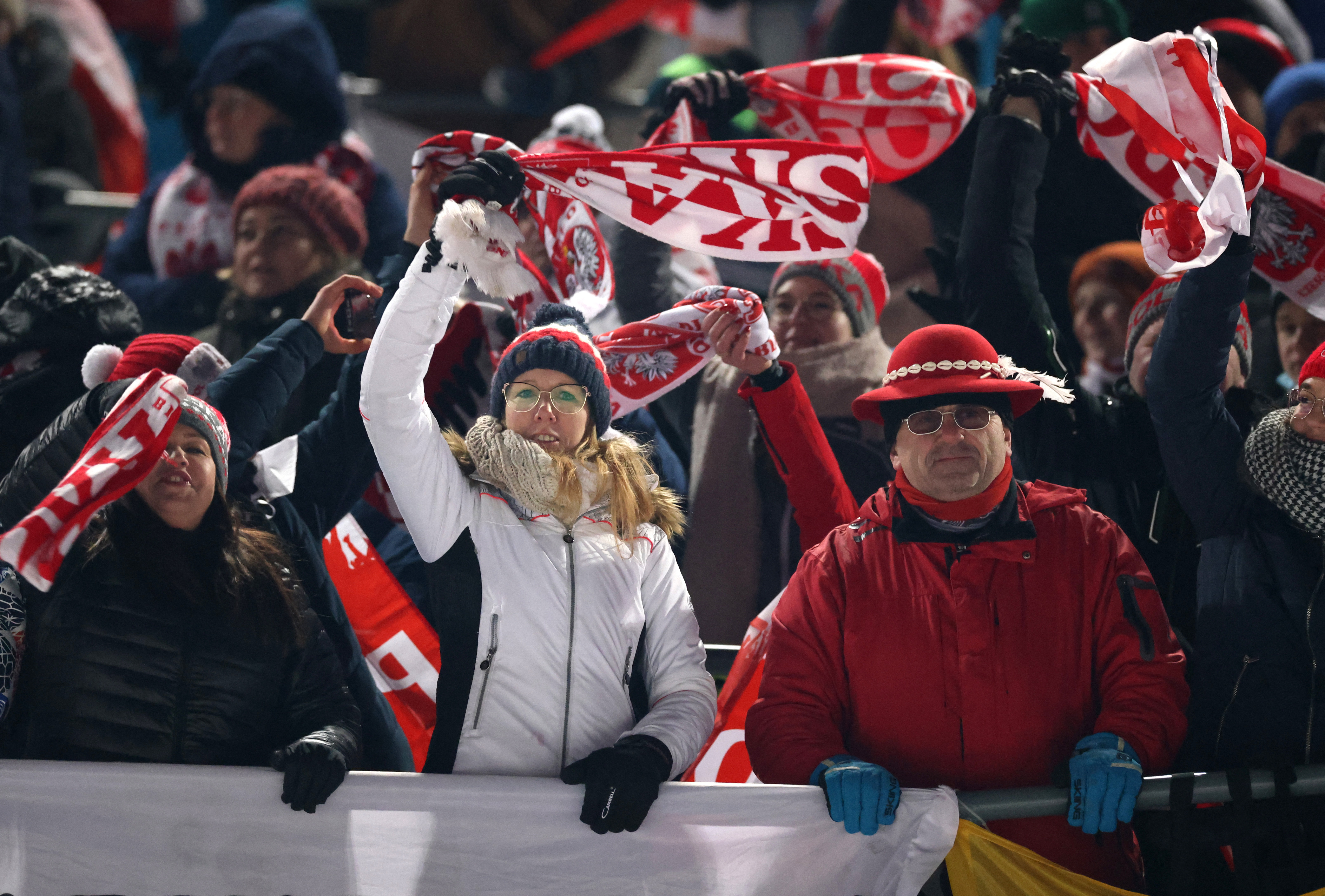Ski Jumping - Ski Jumping World Cup 2022 - Zakopane, Poland - January 15, 2022 General view of poland fans REUTERS/Kacper Pempel