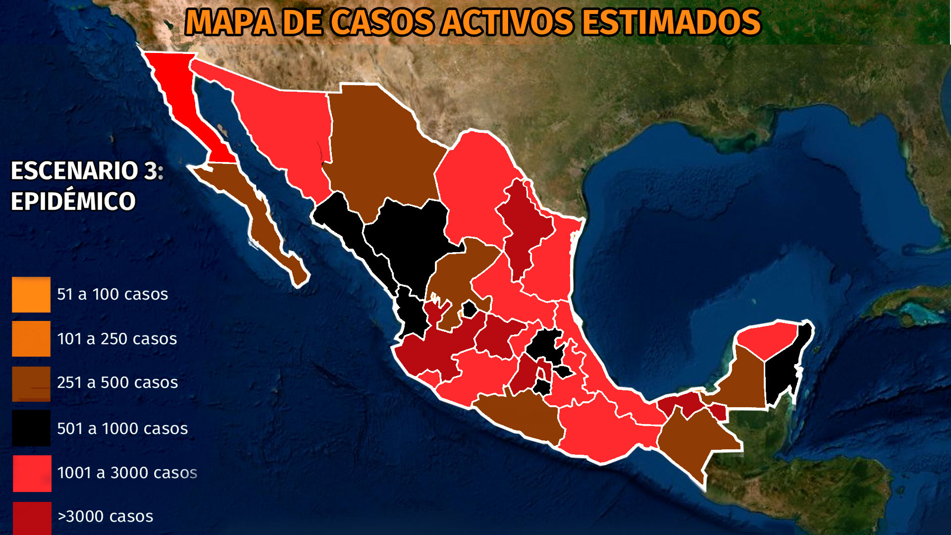 Mapa del coronavirus en México al 28 de septiembre: CDMX, Edomex y Tabasco, los estados con más casos activos
