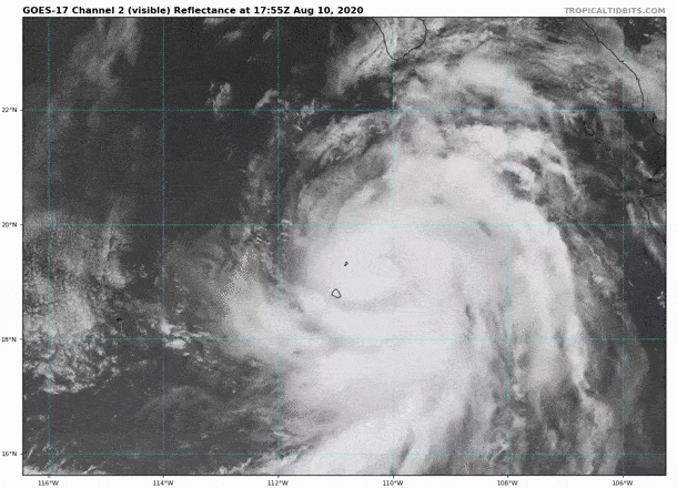 La impresionante imagen del huracán Elida desde el espacio - Infobae
