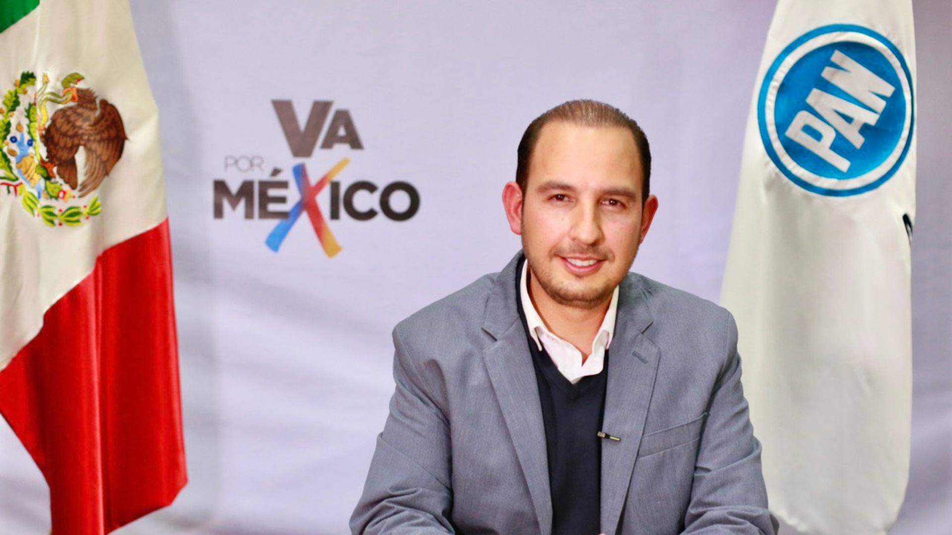 Marko Cortés confirmó a Maru Campos como candidata del PAN a la gubernatura de Chihuahua (Foto: Twitter / @MarkoCortes)