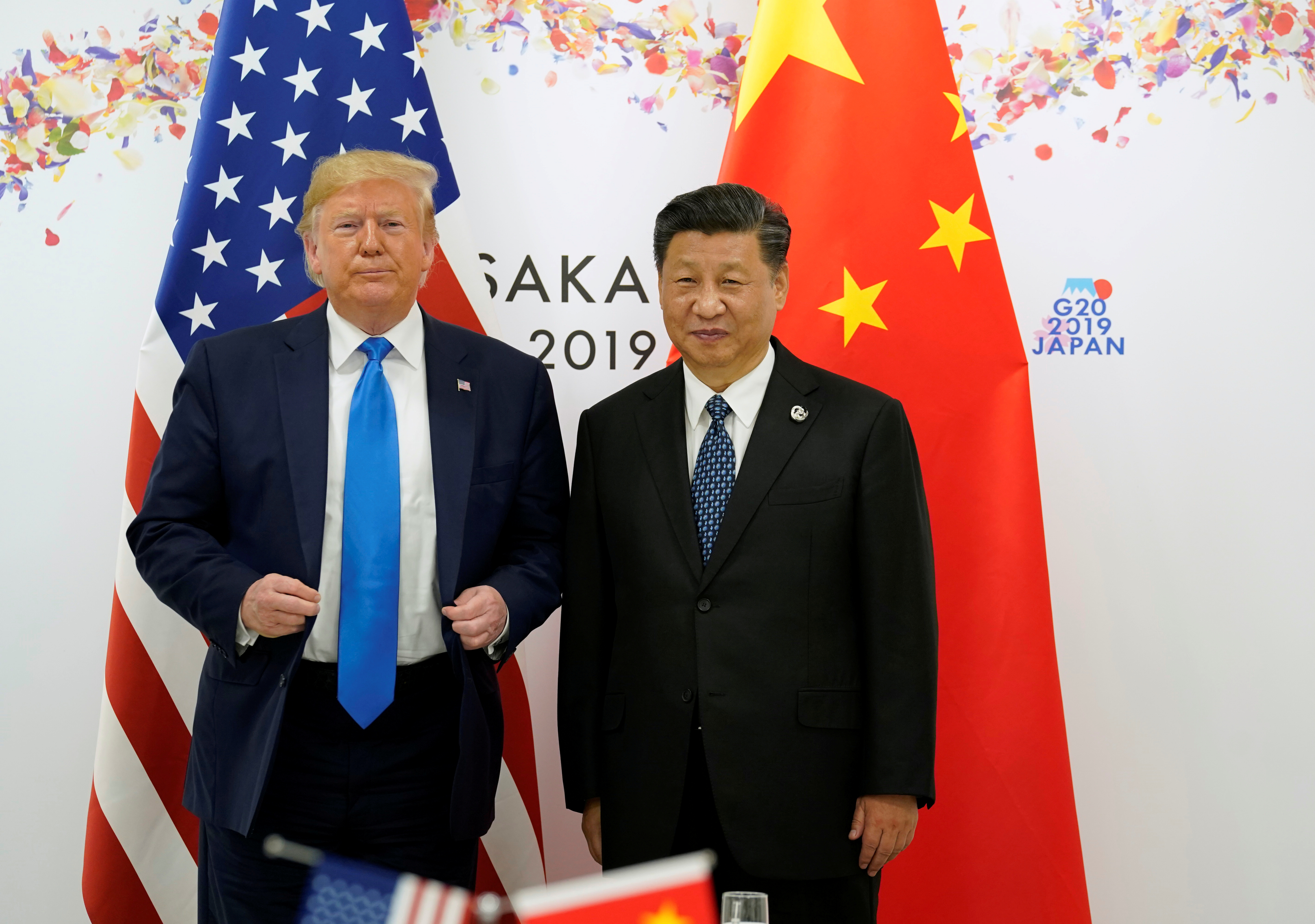 Donald Trump y el presidente chino, Xi Jinping. Foto: REUTERS/Kevin Lamarque