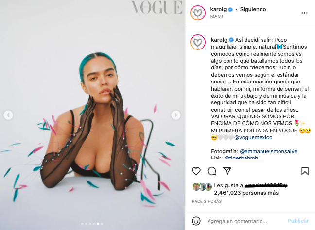 Karol G Las Fotografías Con Las Que Sorprendió La Bichota Para La Nueva Edición De Vogue México 2462