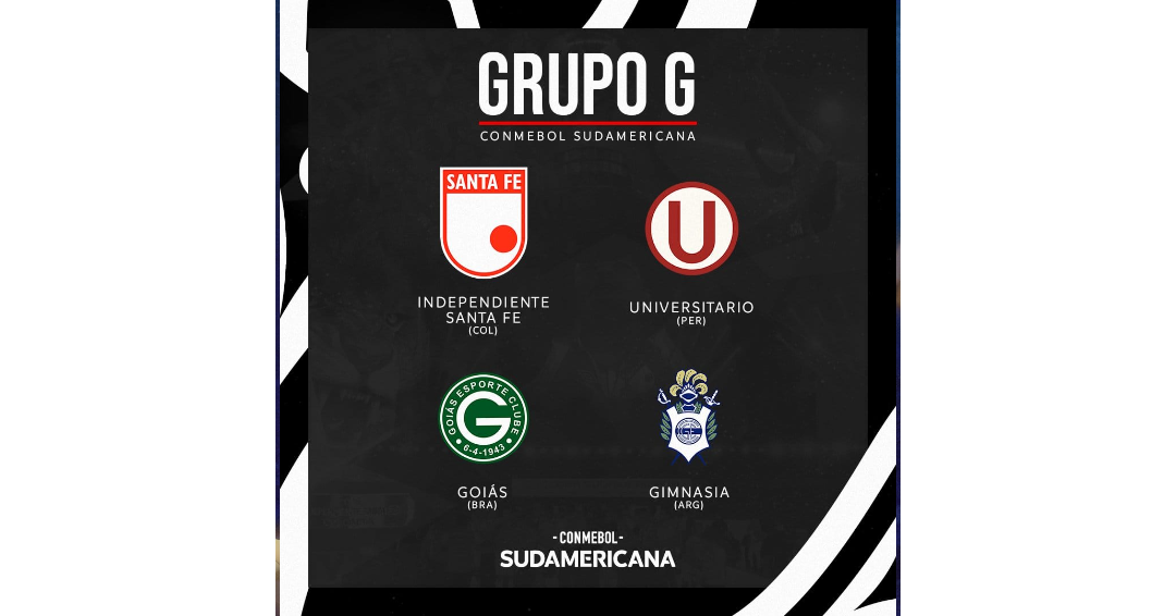Santa Fe compartirá con Universitario, Goiás y Gimnasia en el grupo G. Créditos: @SantaFe/Twitter