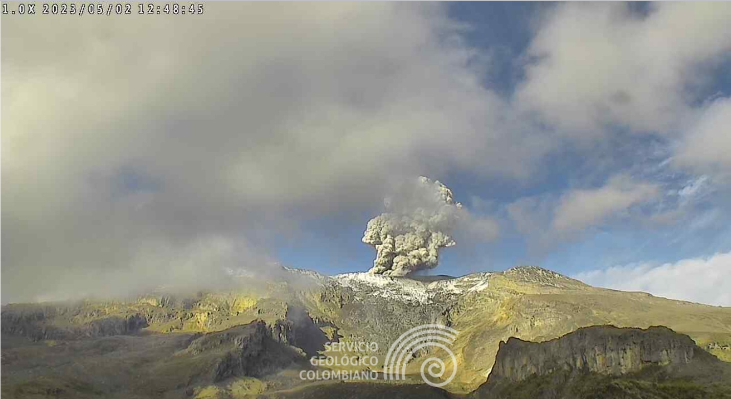 Tembló cerca al Nevado del Ruiz: SGC dice que la actividad del volcán sigue siendo inestable