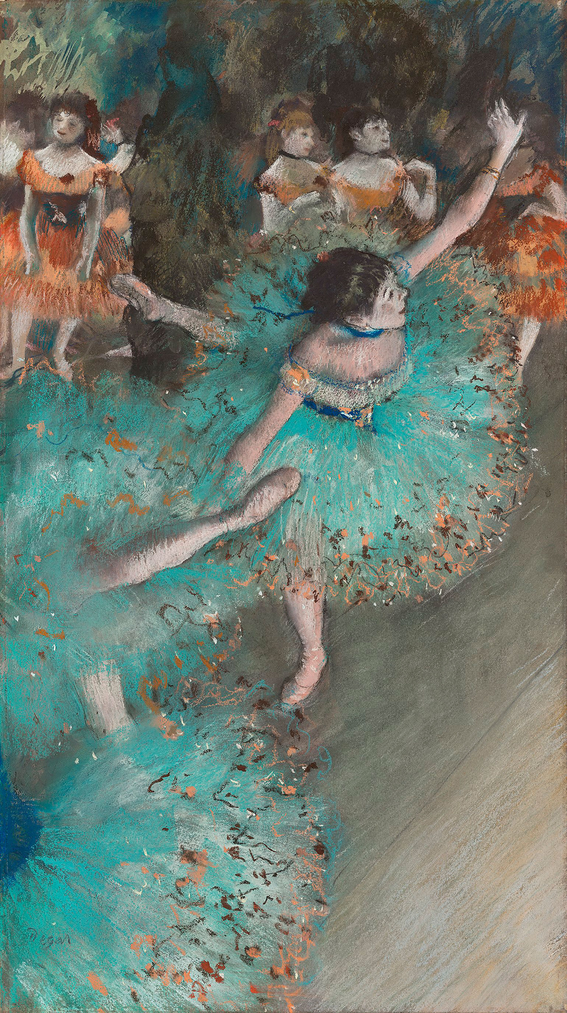 "Bailarina verde", de Degas. (Museo Thyssen Bornemisza)