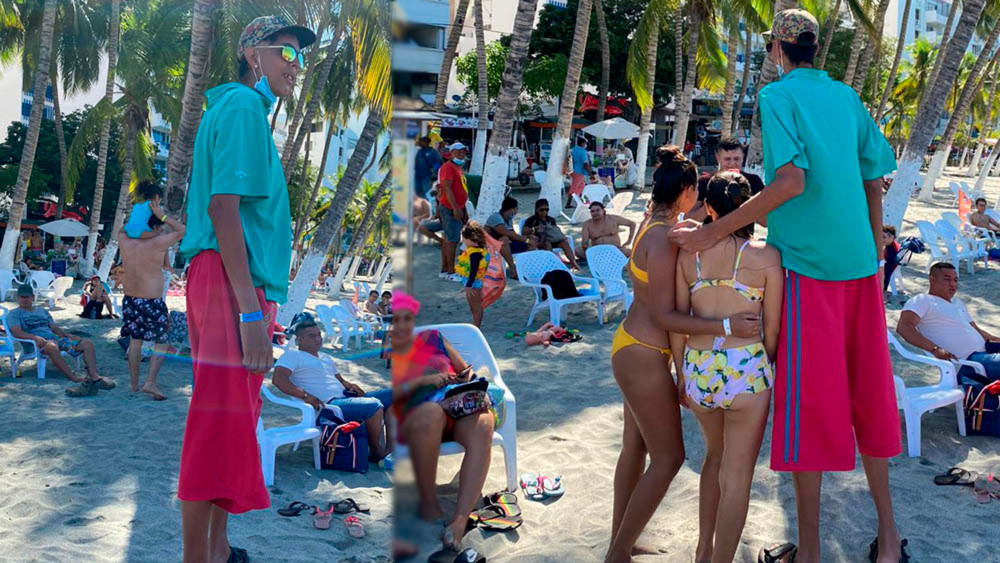 El Hombre Más Alto De Colombia Está De Paseo Por Santa Marta Infobae