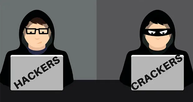 Illustration of a hacker and a cracker.  (photo: Kronos365)