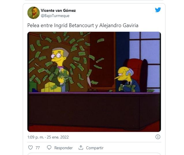 Memes Gaviria - Betancourt / Tomado de Twitter