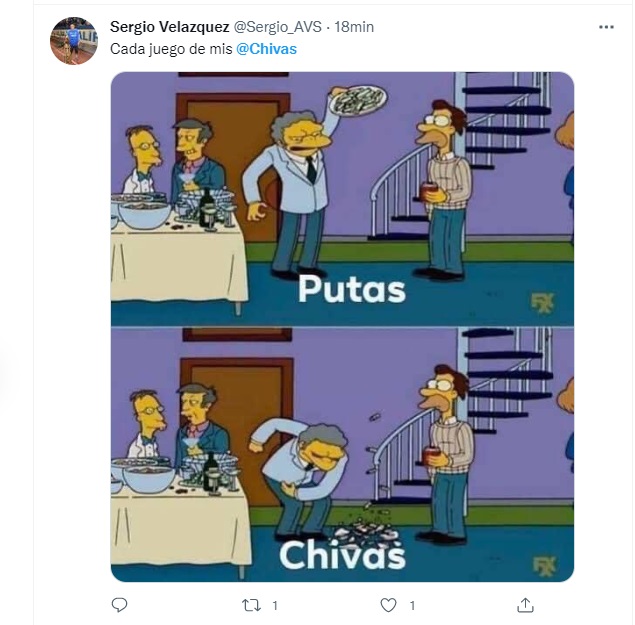 La afición se mostró decepcionada por la derrota de Chivas en la Copa de Ligas (Foto: Twitter)