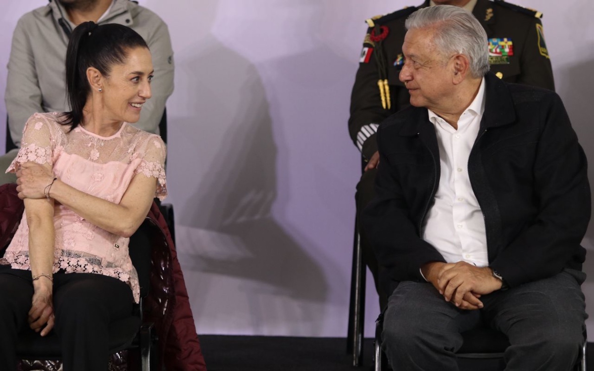 Claudia Sheinbaum with Andrés Manuel López Obrador (AMLO) (Photo: CUARTOSCURO)