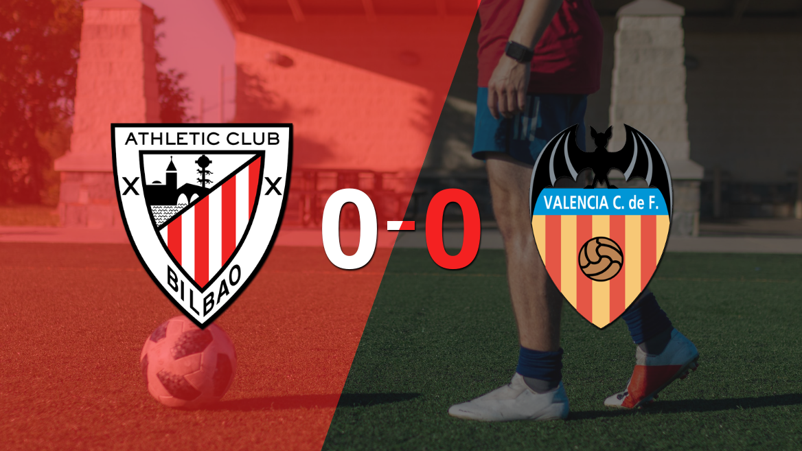 Cero a cero terminó el partido entre Athletic Bilbao y Valencia