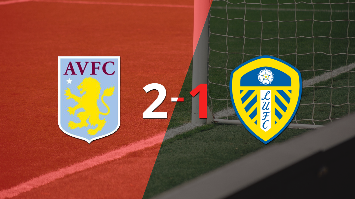 Aston Villa derrotó 2-1 en casa a Leeds United