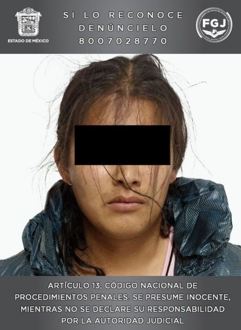 El presunto agresor buscando despistar a la policía se disfrazó de mujer
(Foto: FGJEM/Twitter)