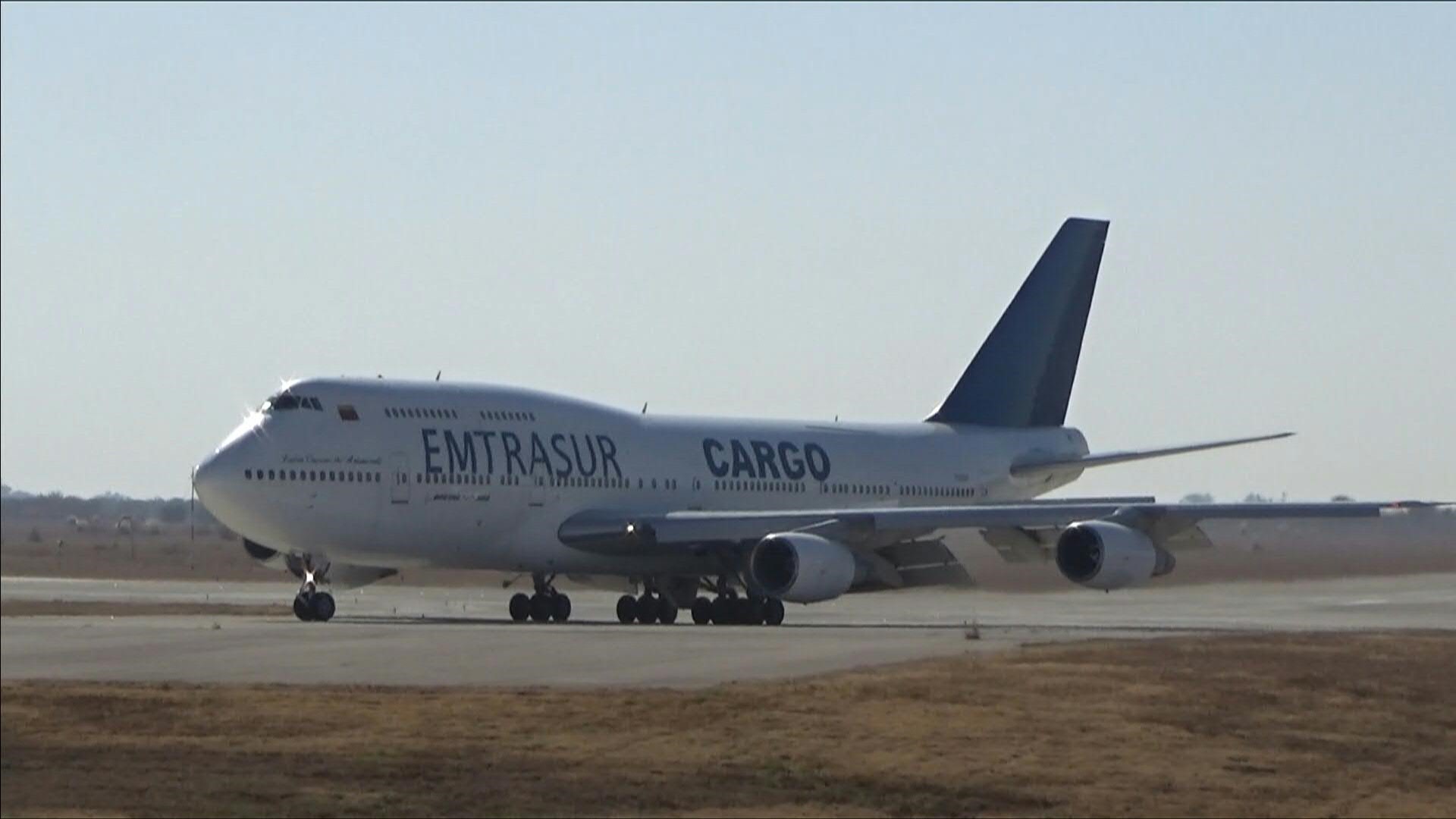 El Boeing 747-300 quedó anotado a disposición de la justicia argentina y de Estados Unidos. 