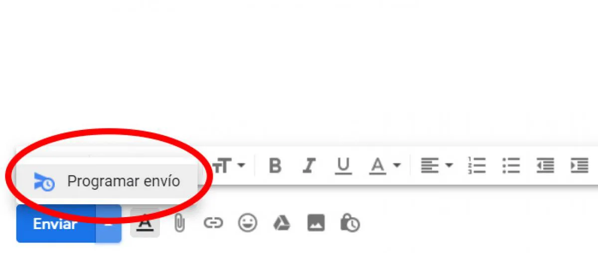 Programar envío de correo electrónico en Gmail. (foto: ComputerHoy)