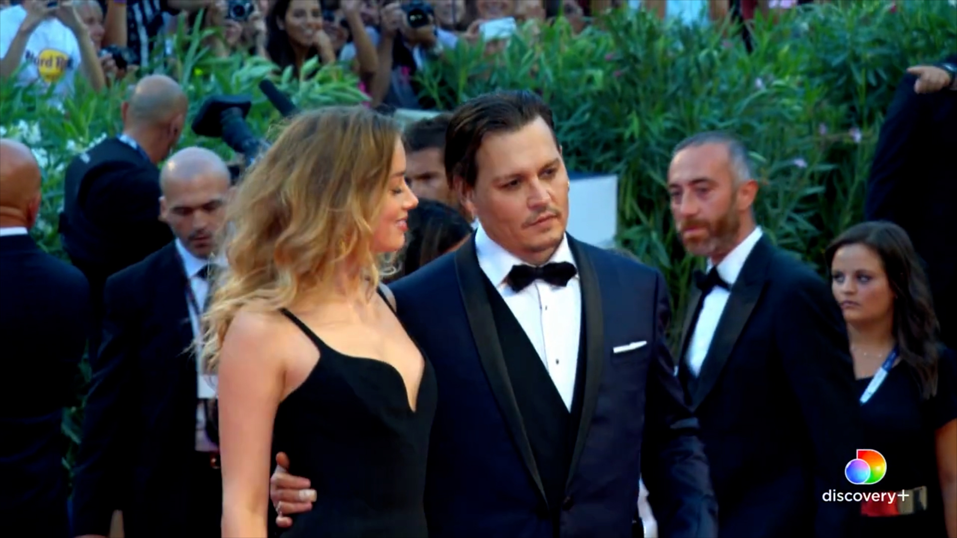 Cuando todo era felicidad entre Amber Heard y Johnny Depp. (Discovery+)  