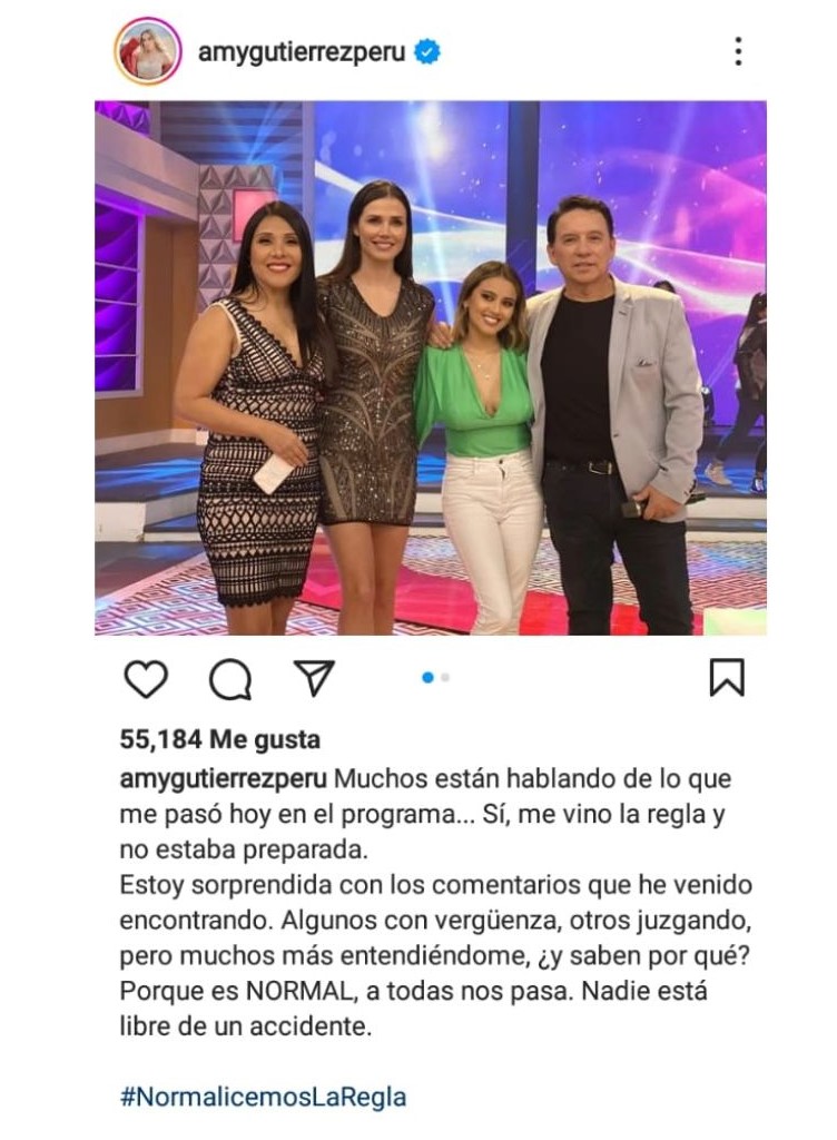 Amy Gutiérrez se pronuncia tras accidente en 'En Boca de Todos'.  (instagram)