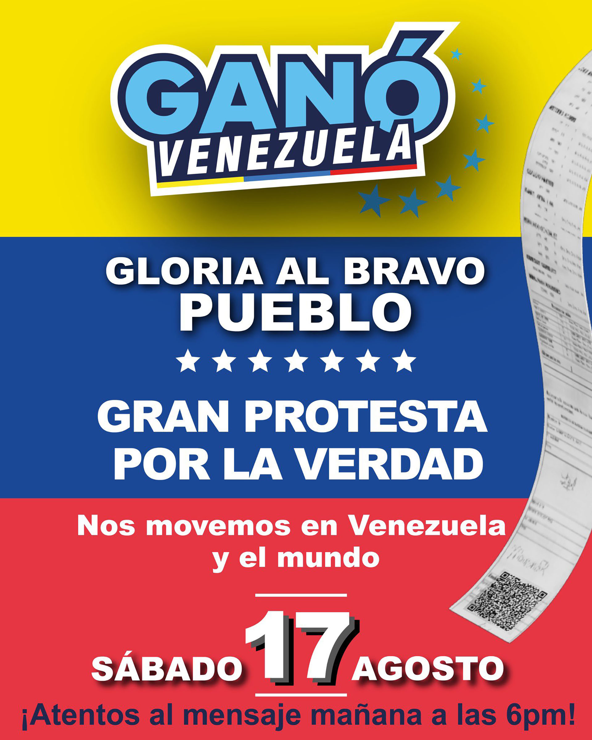 La oposición venezolana convocó a una “gran protesta mundial” contra el fraude electoral de Maduro