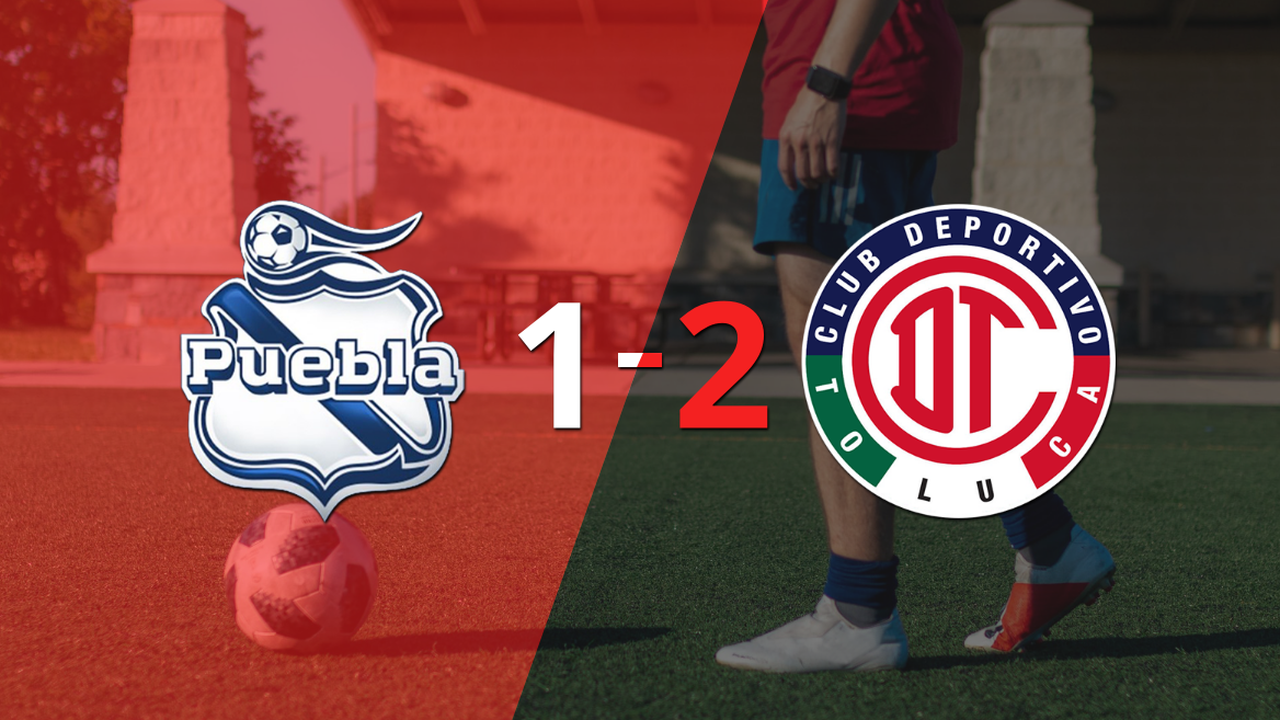 Victoria apretada de Toluca FC por 2-1 sobre Puebla