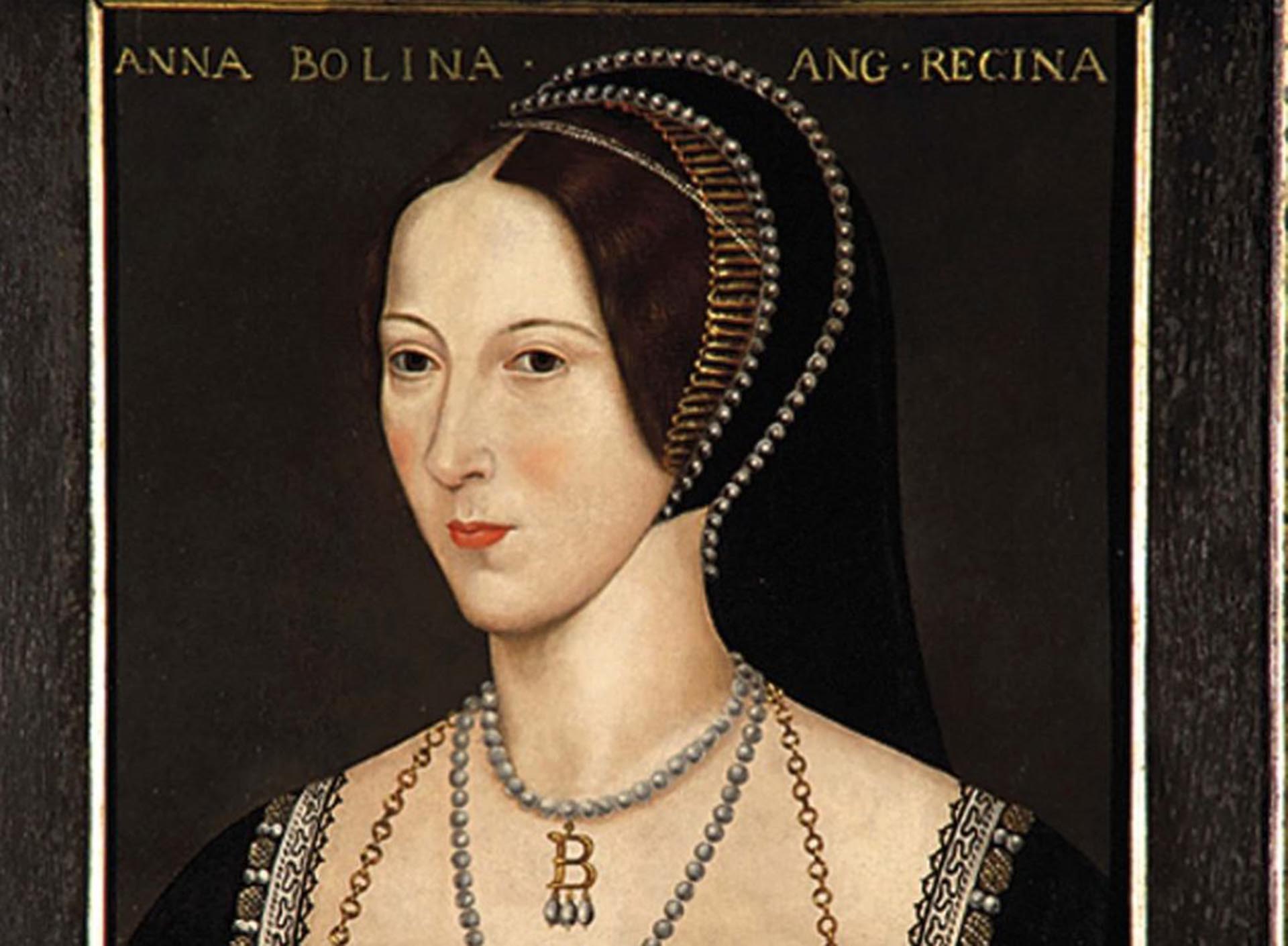 Ana Bolena, la segunda esposa del rey Enrique VIII. Era una de las damas de compañía de Catalina de Aragón, que había estado casada con el monarca inglés hasta que éste logró divorciarse. Retrato de Nidd Hall