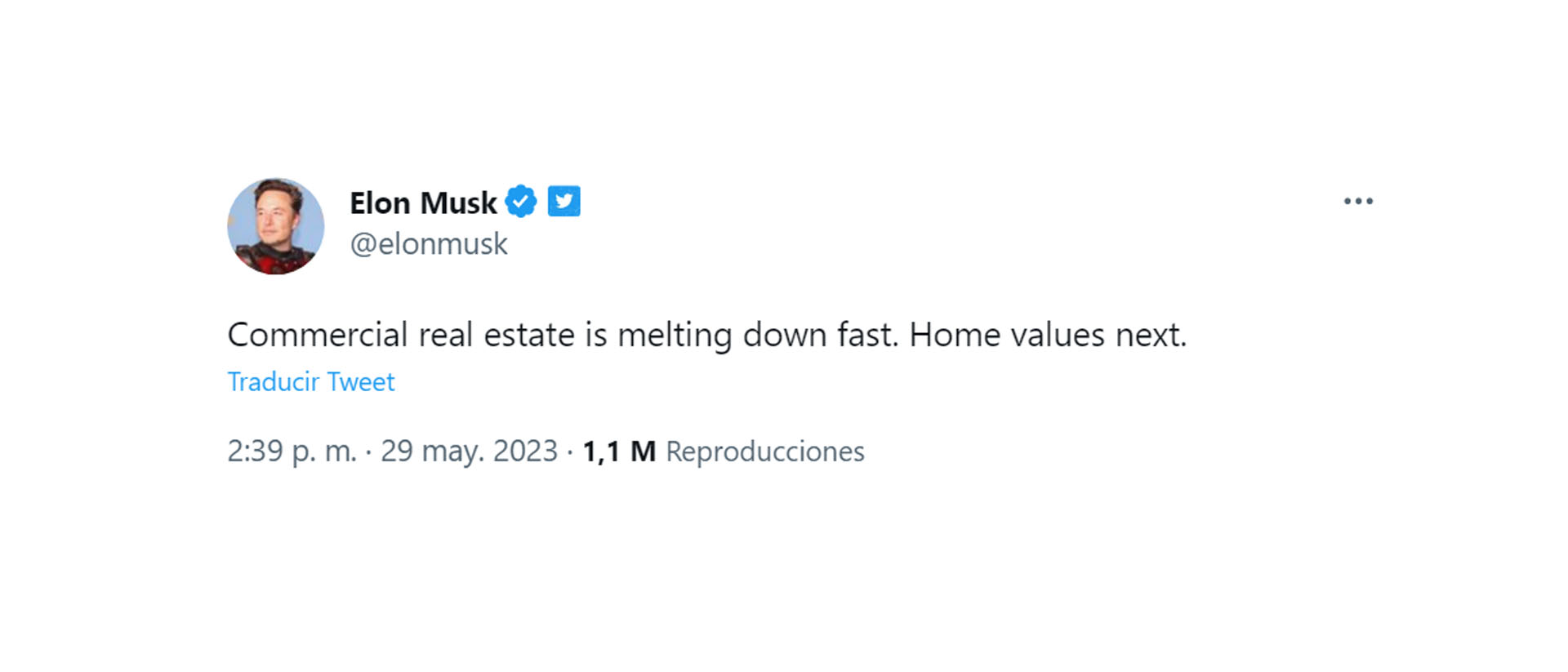 El tuit de Musk