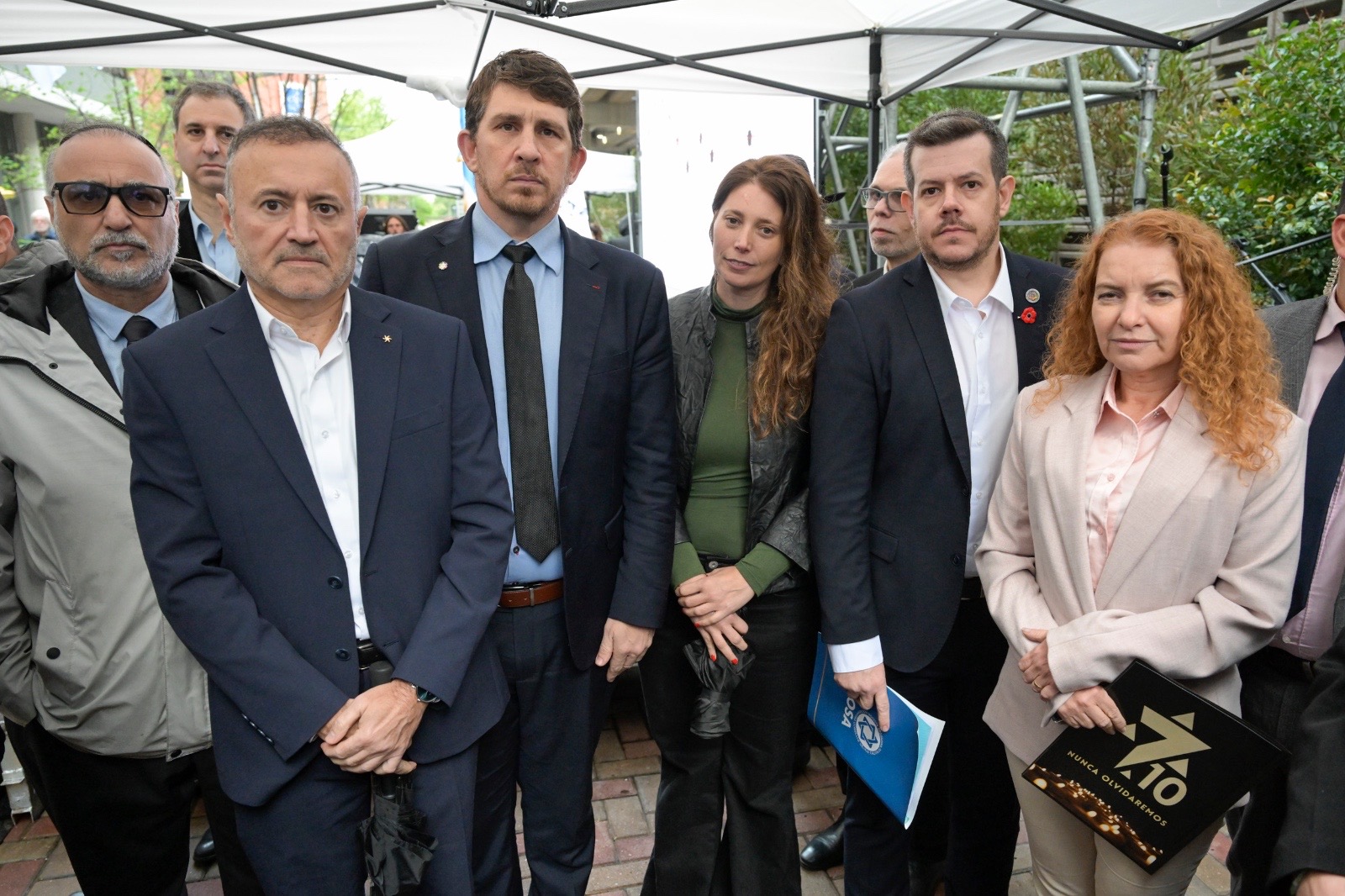 La comunidad judía realizó un acto por el 7 de octubre: "El odio que nos ataca no entiende de fronteras"
