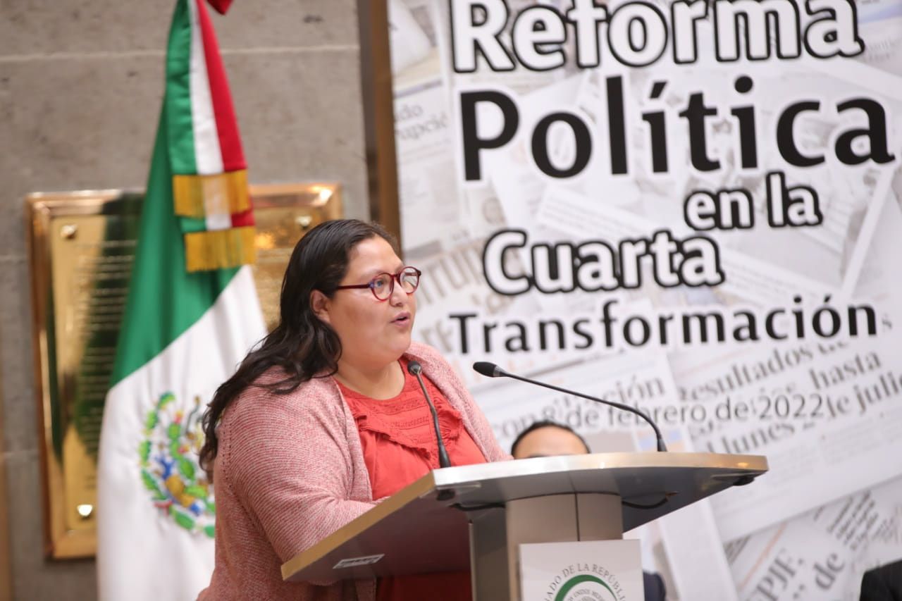 Citlalli Hernández se posicionó sobre la discusión de la reforma (Foto: INE/Cuartoscuro)