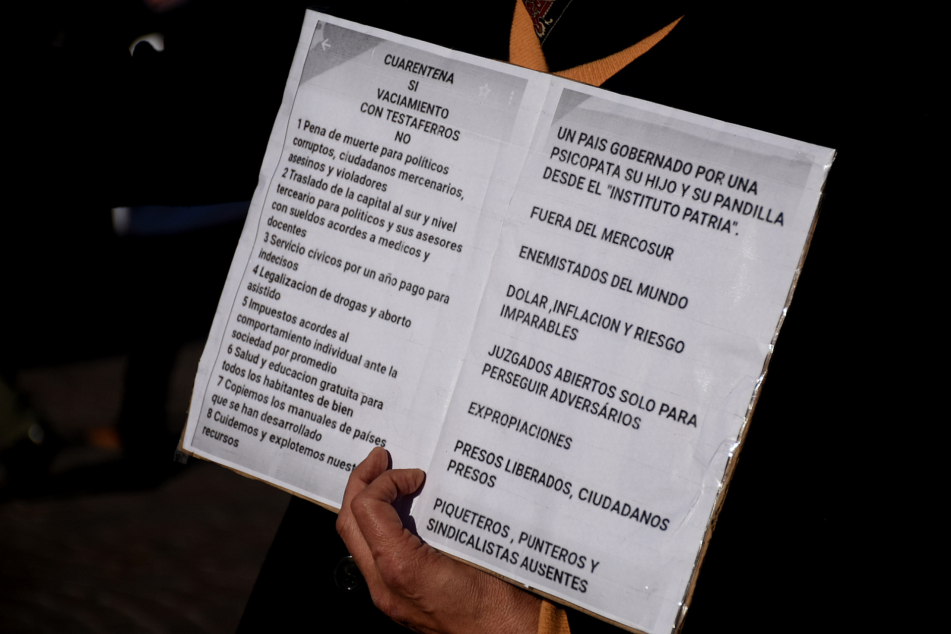 Las críticas se concentraron en el kirchnerismo