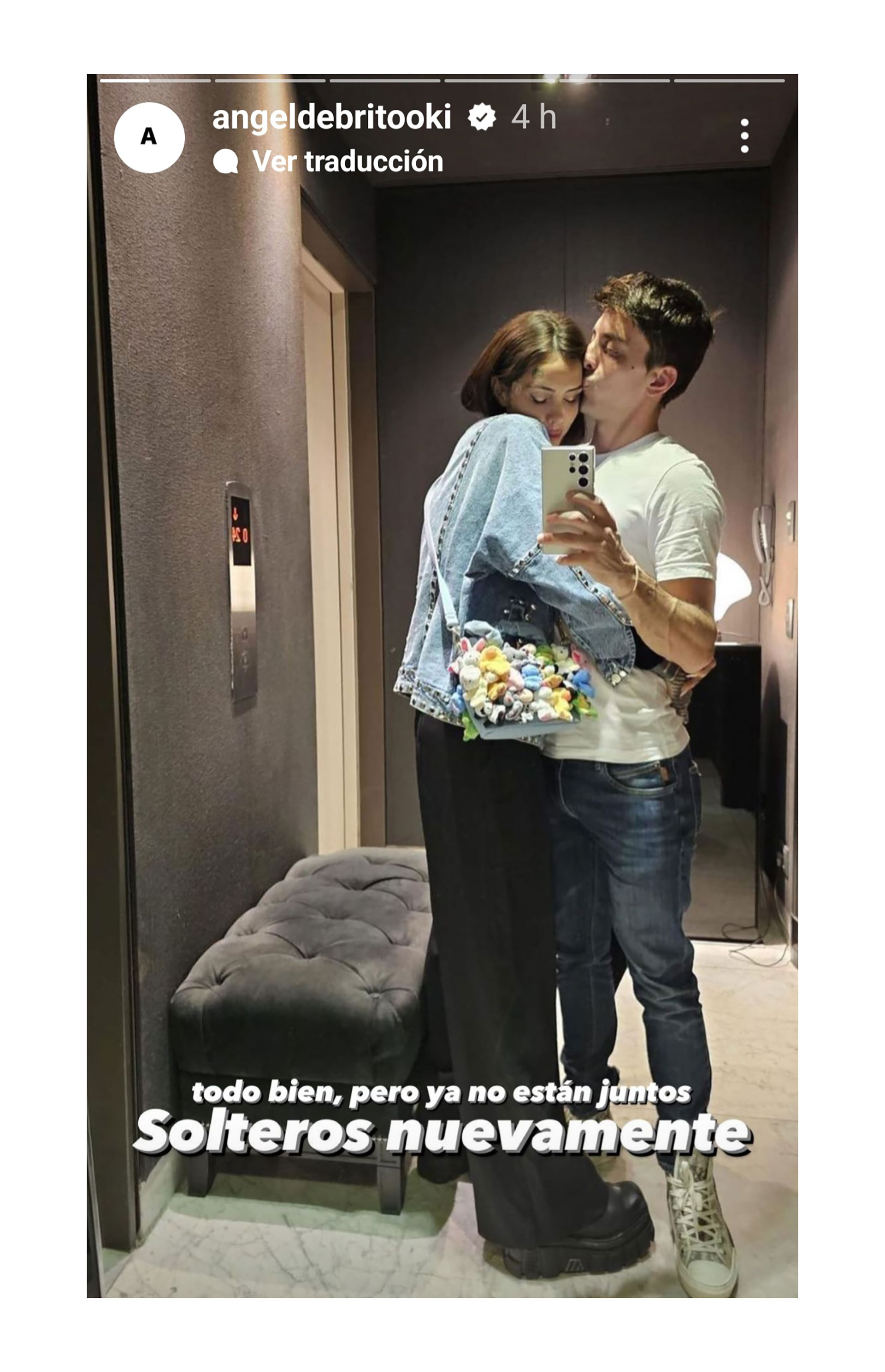 La publicación de Ángel de Brito confirmando la separación de Cande Tinelli y Santiago Urrutia