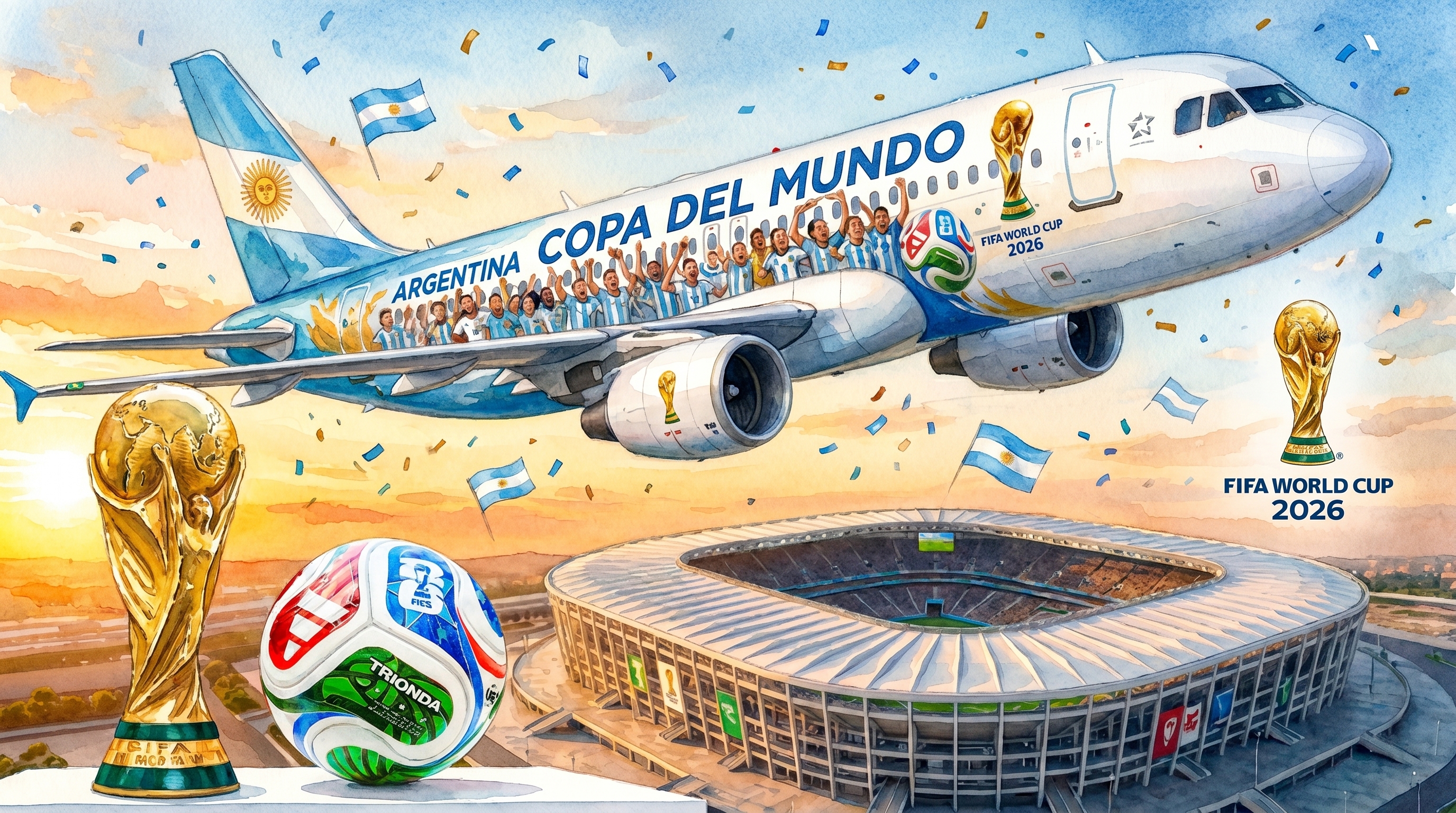 La Canciller&iacute;a public&oacute; los requisitos para los hinchas que viajen al Mundial de Estados Unidos, M&eacute;xico y Canad&aacute;
