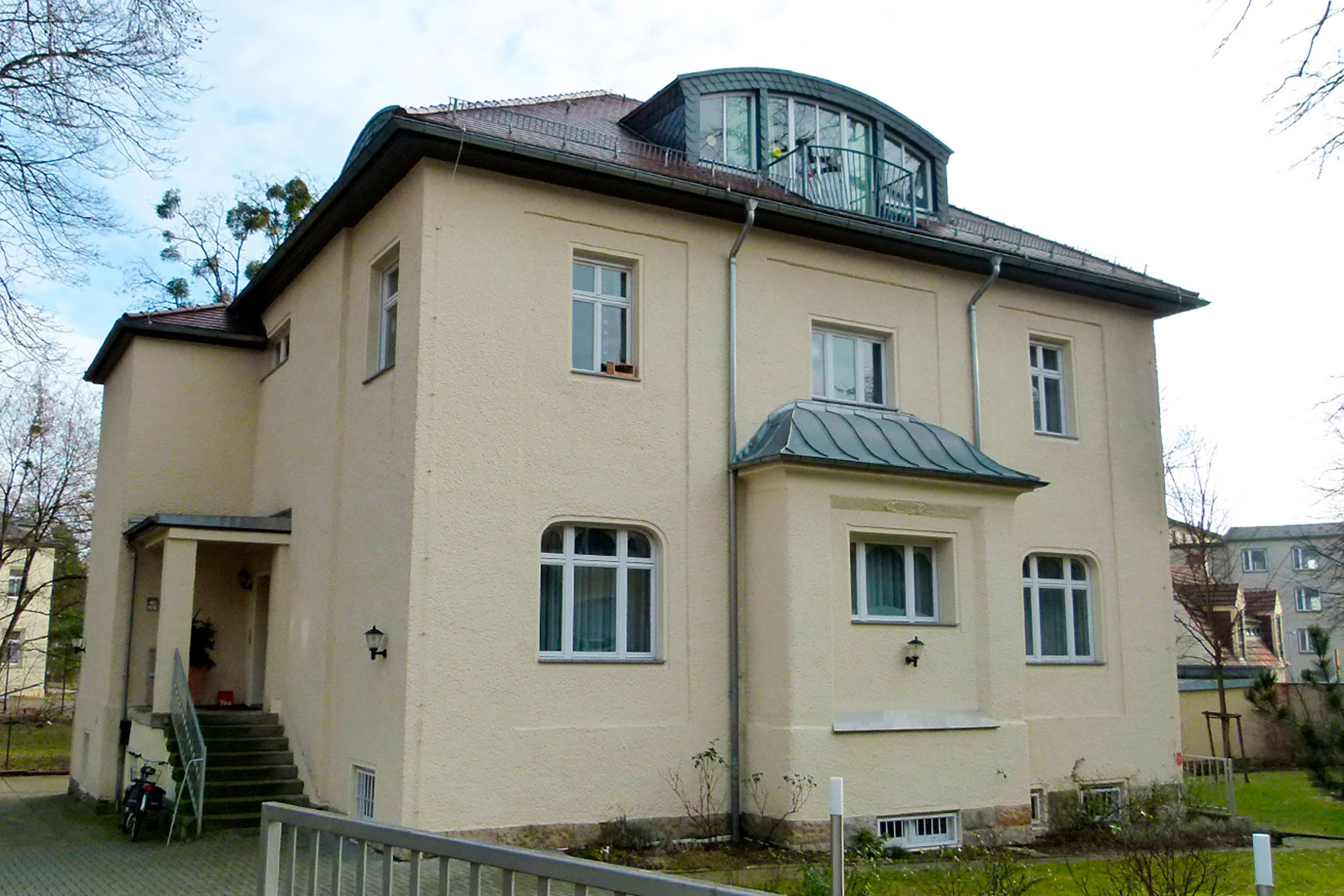 La casa de Angelikastrasse 4, en Dresde, fue la central local del KGB. La oficina de Putin estaba en la planta superior.