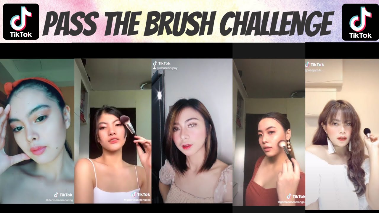 Pass the brush challenge en TikTok. (foto: YouTube)