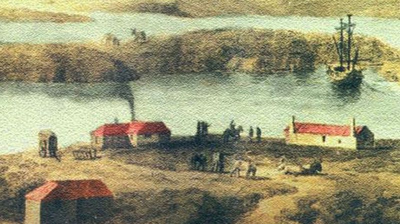 Por 1833, solo vivían algunos colonos, y sus puertos eran frecuentados por barcos    pesqueros y balleneros.