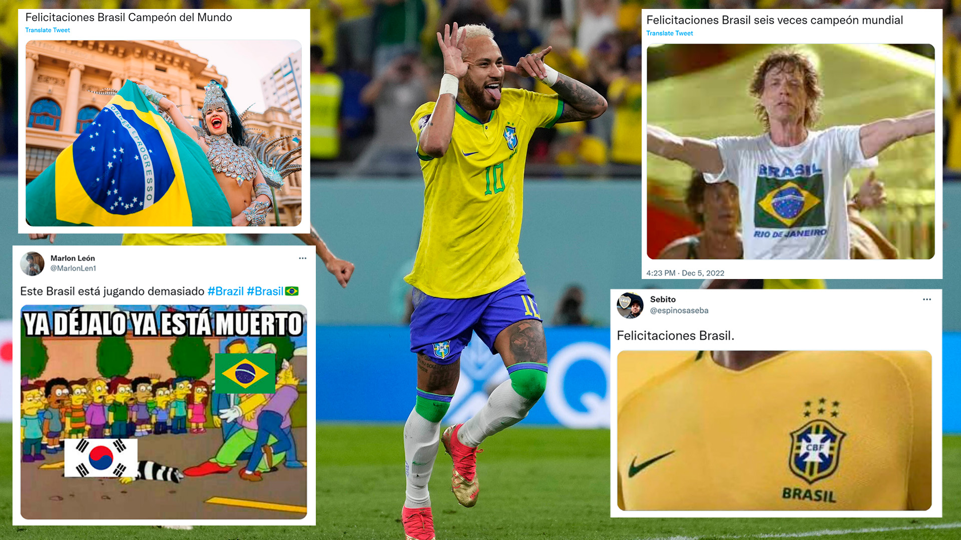El festejo de Neymar y las burlas por la goleada