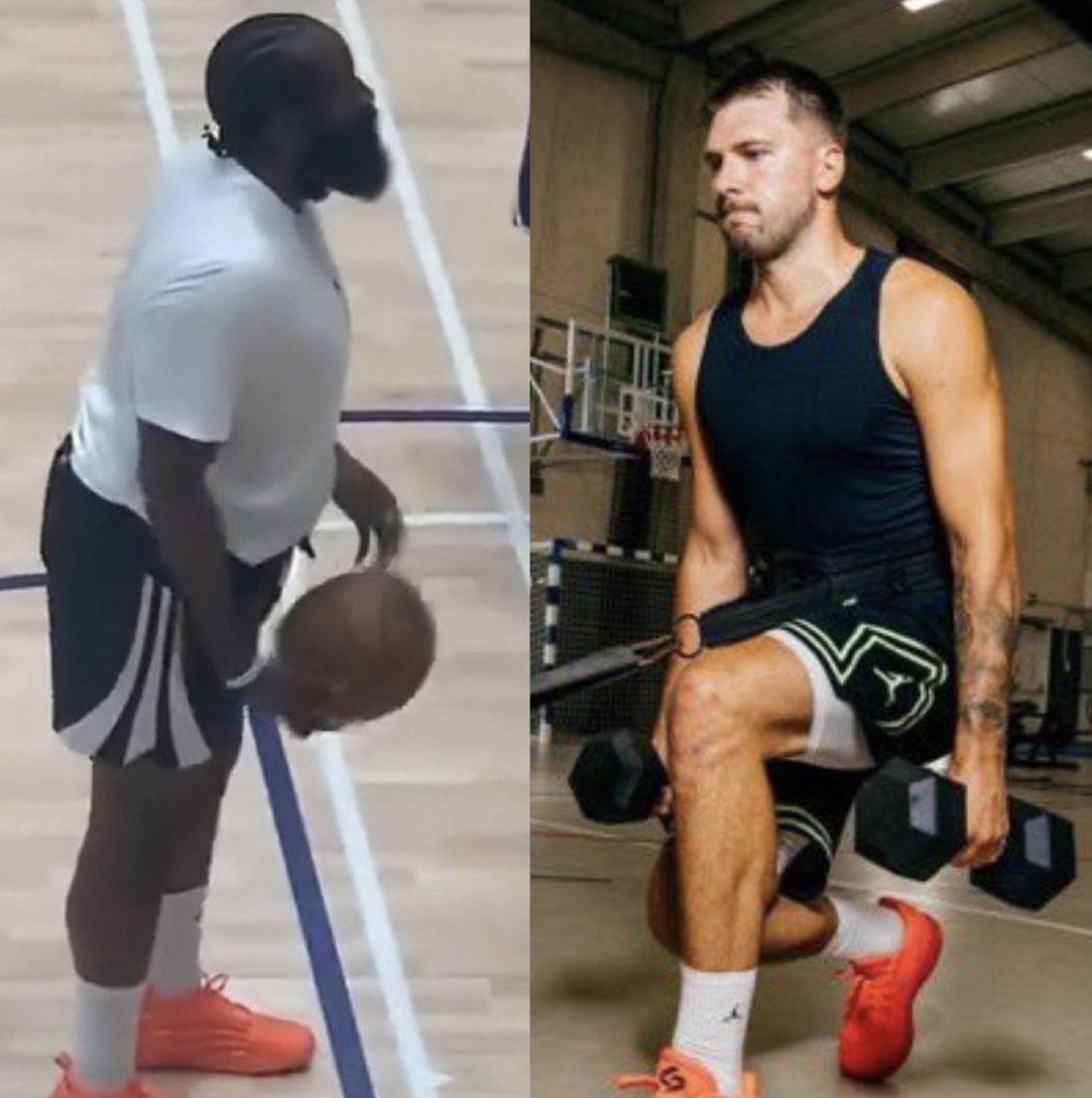 El impactante cambio físico que presentó James Harden en su gira por China: las comparaciones con Luka Doncic 