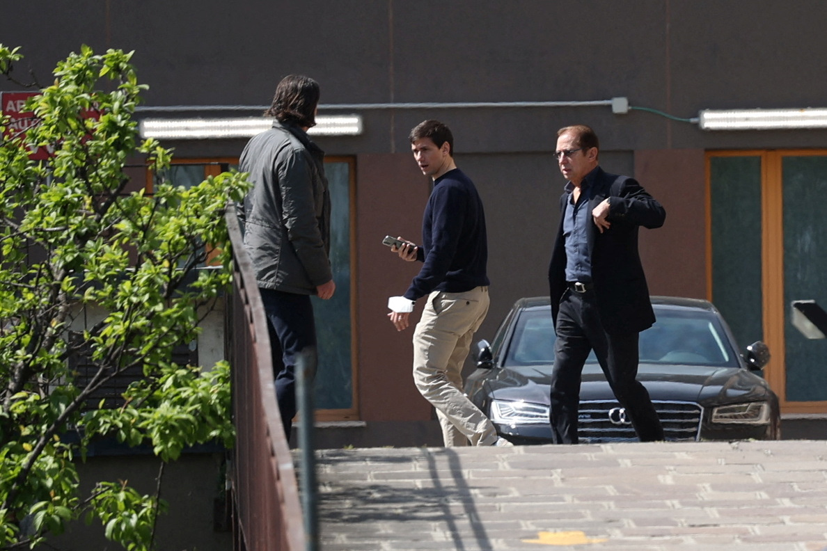 Luigi Berlusconi y Paolo Berlusconi, respectivamente hijo y hermano del ex primer ministro (REUTERS/Claudia Greco)