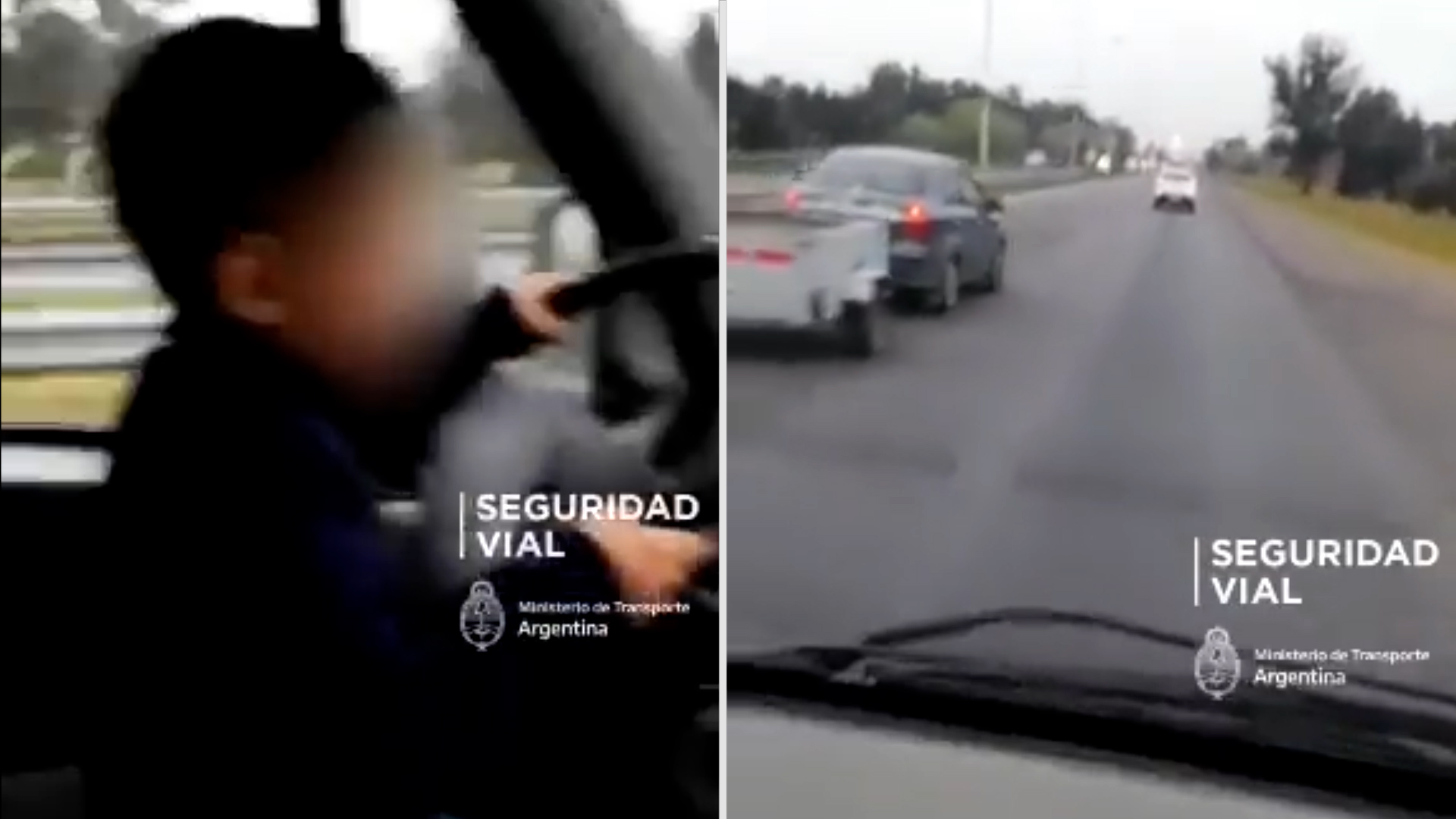 “¡Dale boludo, llevalo derechito!”: la imprudencia de un padre que filmó a su hijo de 7 años mientras manejaba en plena autopista