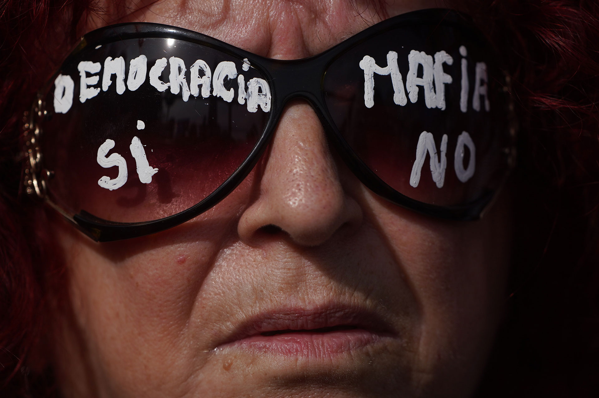 "Democracia sí, mafia no", una de las consignas en la marcha a Plaza de Mayo (Franco Fafasuli)