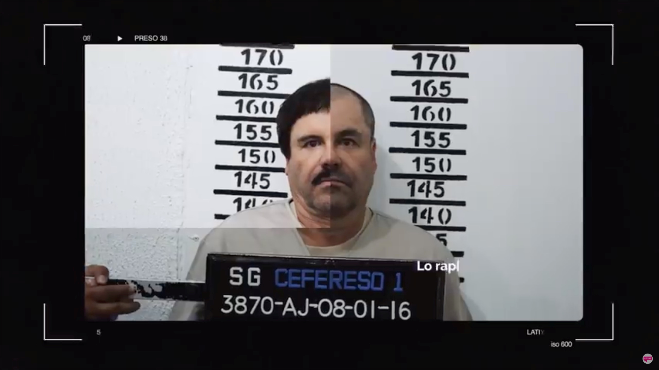 Un hombre que se cree que es el narcotraficante mexicano Joaquín "El Chapo" Guzmán, aparece en lo que se cree que es la prisión del Altiplano en 2016. LATINUS/via REUTERS