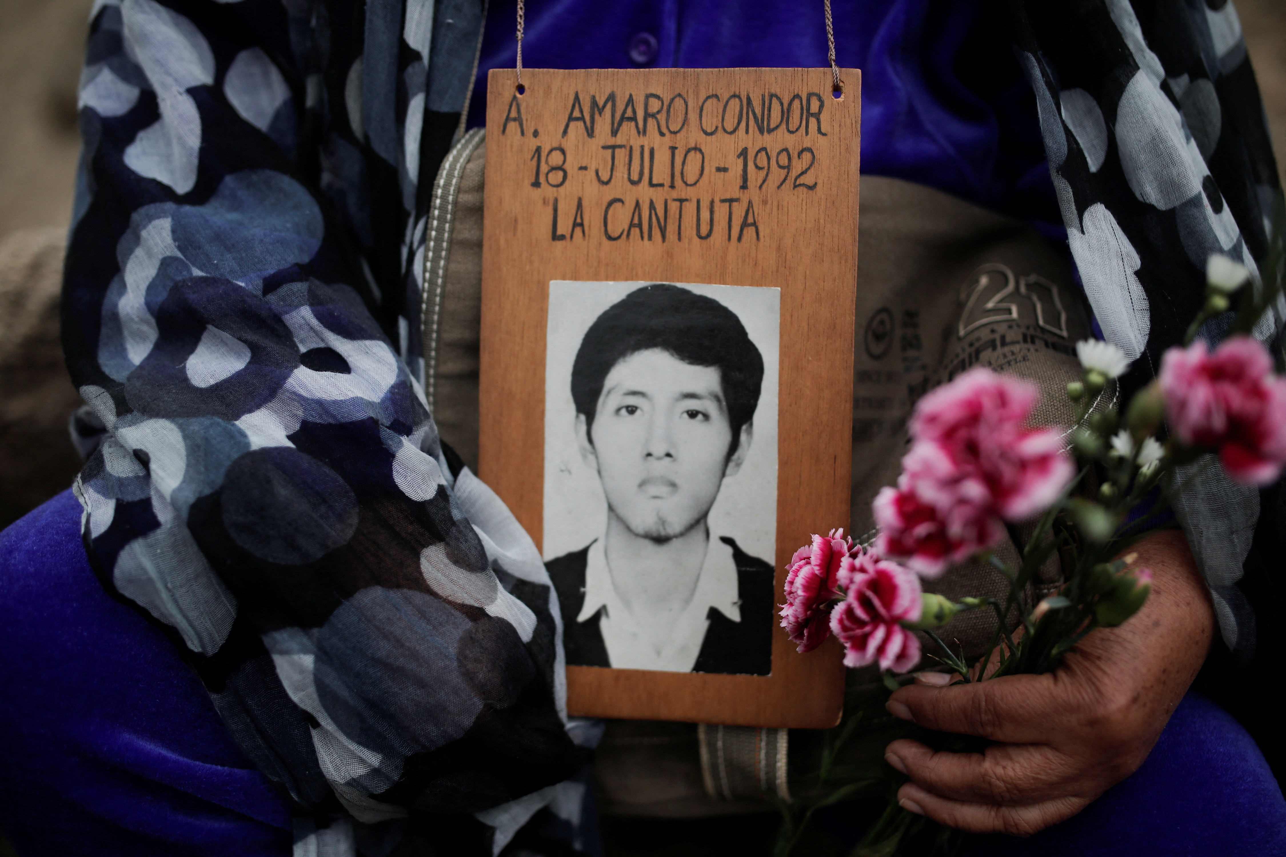 Uno de los estudiantes desaparecidos, víctima de la matanza en La Cantuta. Foto: REUTERS/Sebastian Castaneda