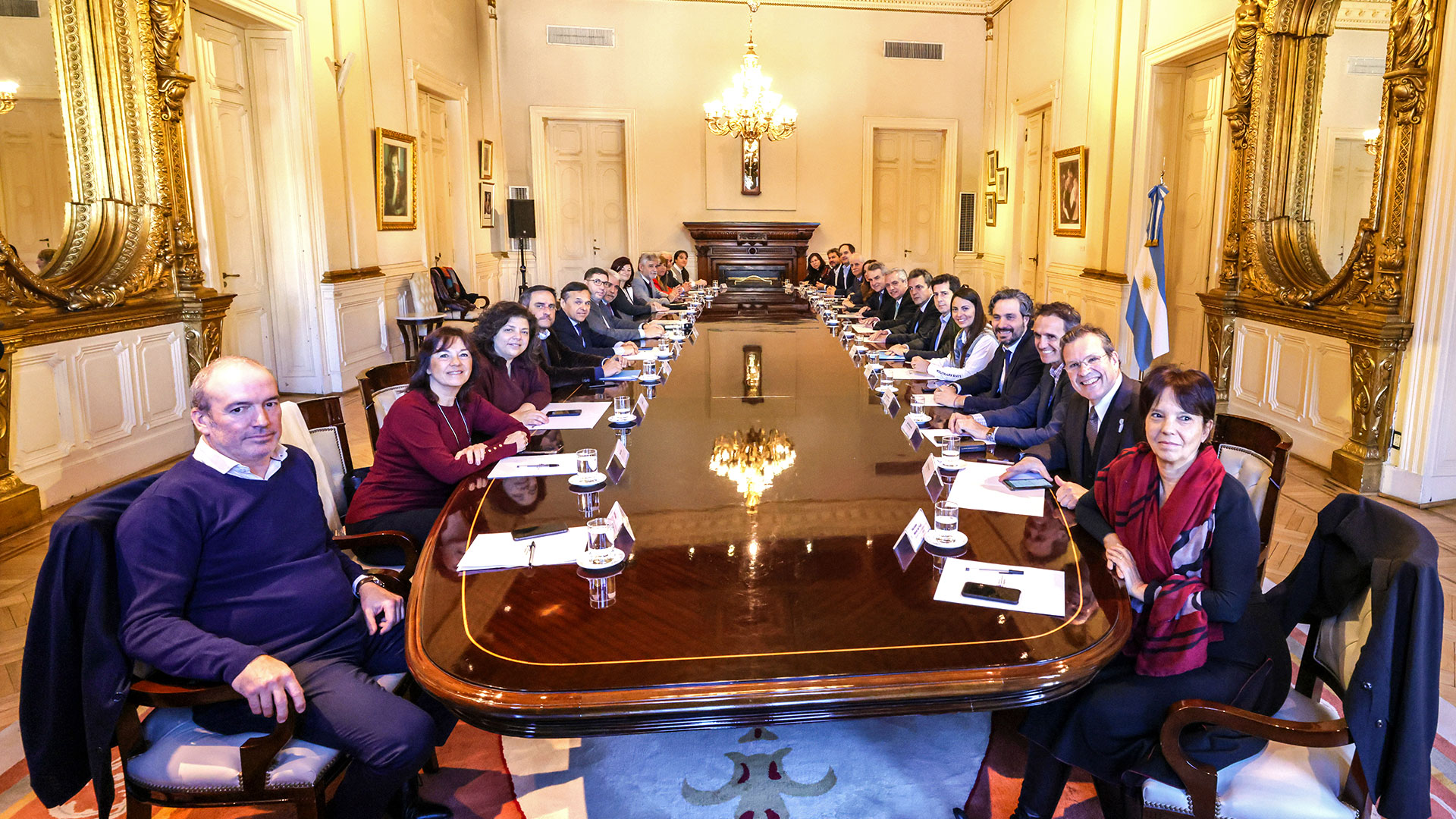 El Gabinete volvió a reunirse después de varios meses en la Casa Rosada (Foto: Presidencia)