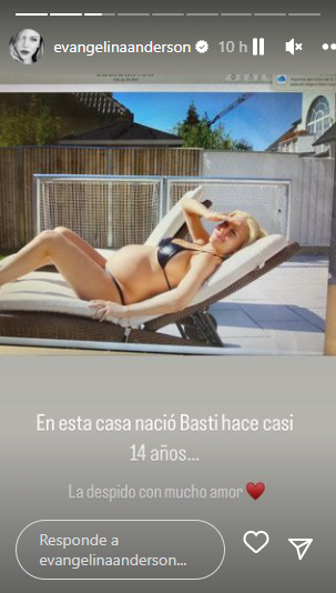 Evangelina Anderson se despidió de su casa en Alemania con un emotivo posteo (Foto: Instagram)