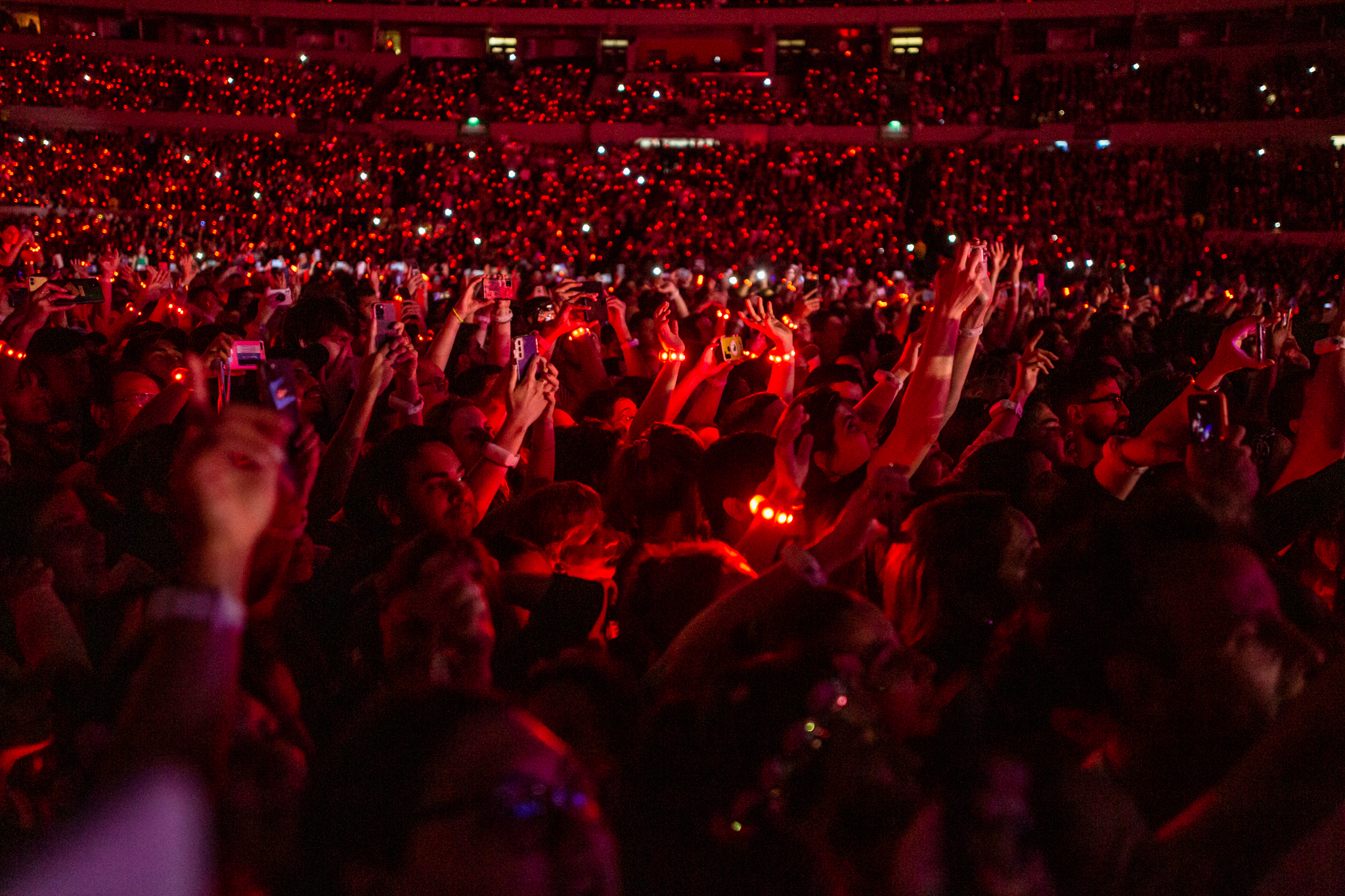 El público de Coldplay en la primera de sus diez noches en Buenos Aires (Fotos: Gentileza DF Entertainment)