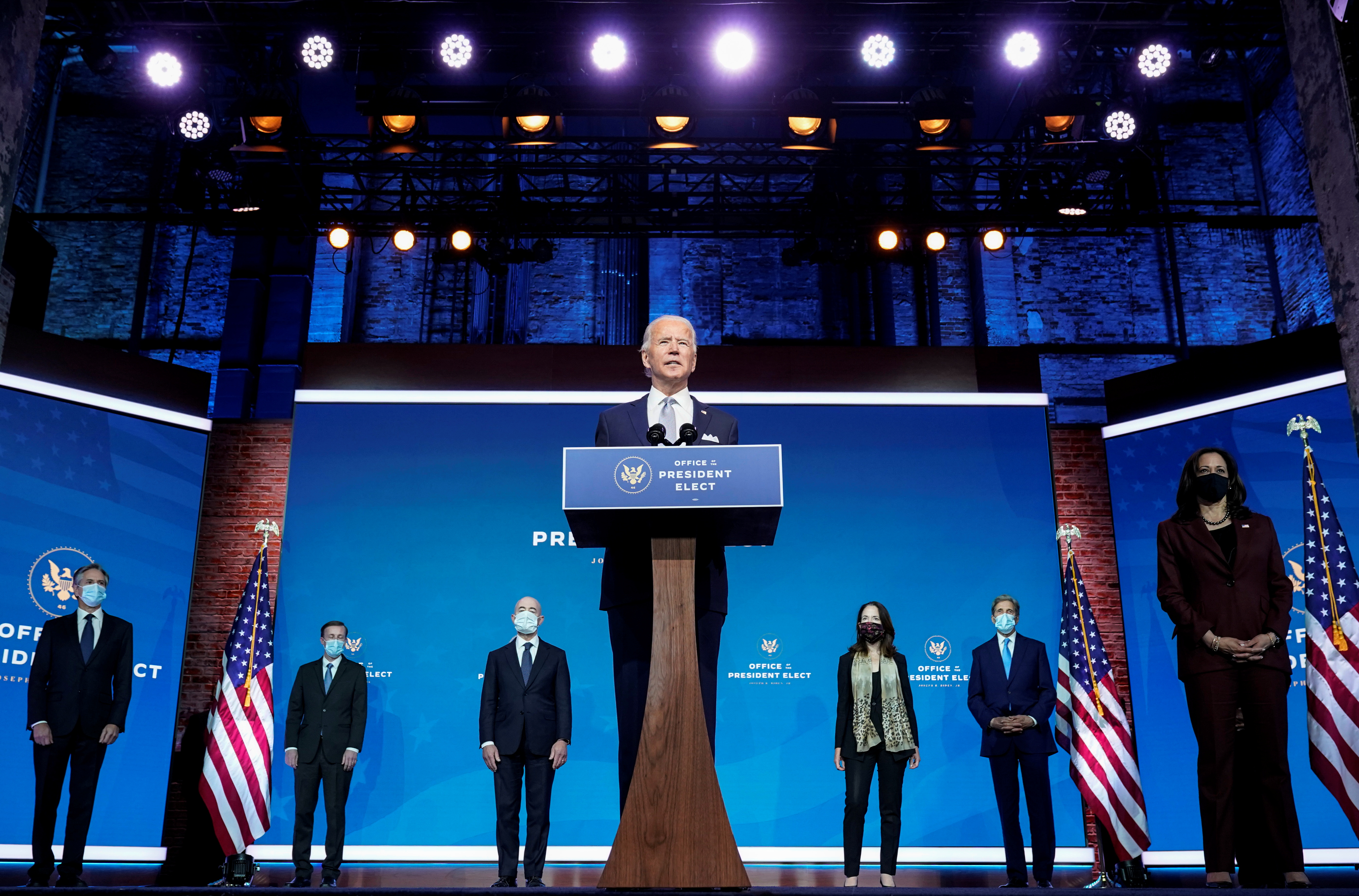 El equipo para la Seguridad nacional de Joe Biden. REUTERS/Joshua Roberts