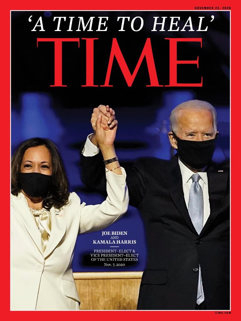 "Tiempo de sanación", indicó la revista Time, en una edición conmemorativa