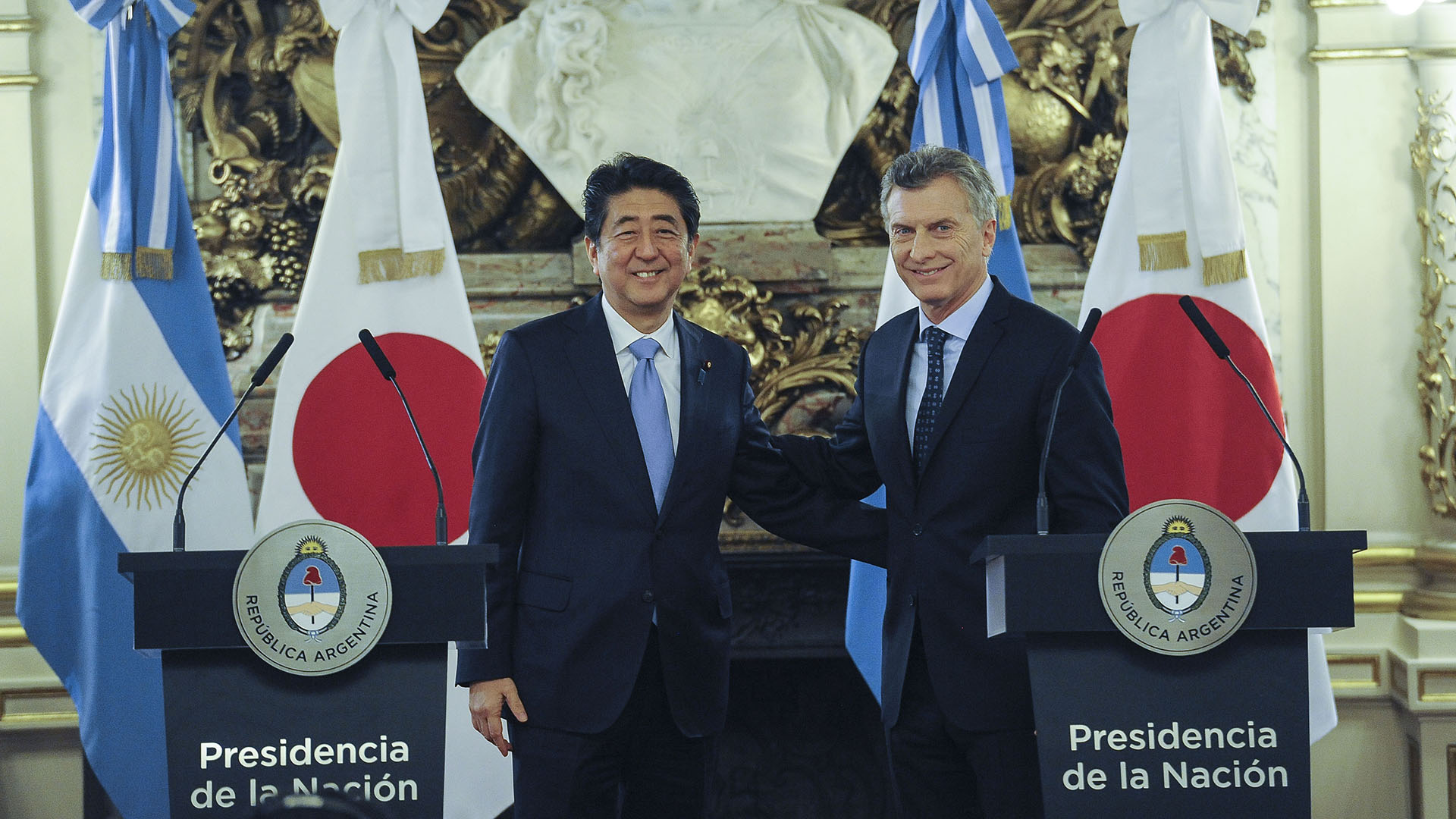 Shinzo Abe er en av verdens ledere som deltok på G20-toppmøtet organisert i Buenos Aires (Télam).